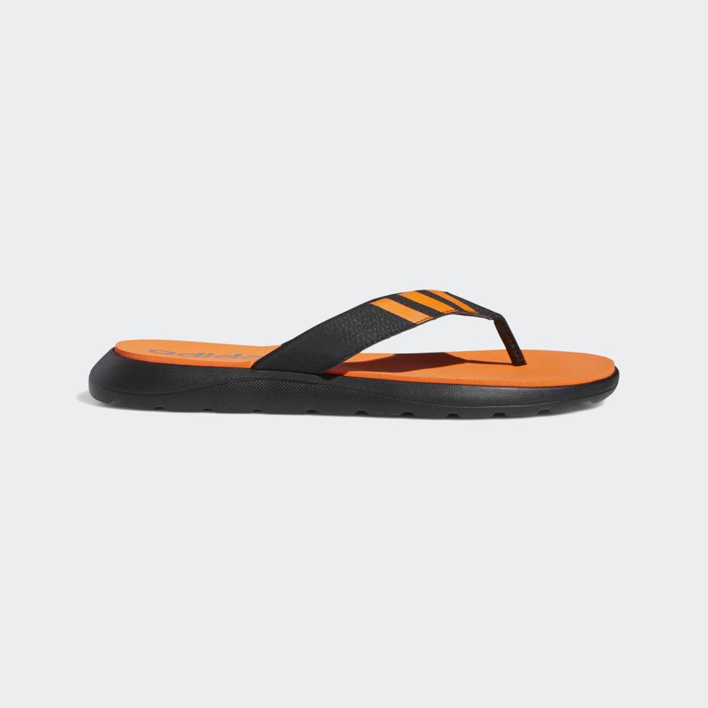 Adidas Men's Comfort Flip Flops Black/Orange Ireland EG2066